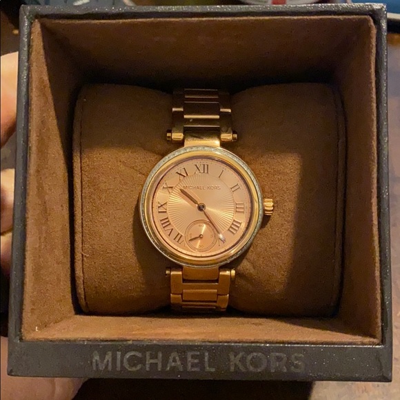 Michael Kors skylar rose gold tone watch